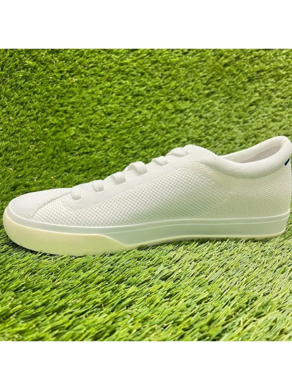 Rothy's The Lace Up Womens Size 8 Bright White Athletic Running Shoes Sneakers